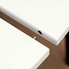 Стол круглый раскладной Цент, 1000(1300)х1000х750, Белый матовый - фото 24558225