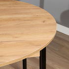 Стол круглый раскладной Цент, 1000(1300)х1000х750, Дуб крафт золото - фото 24558236