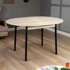 Стол круглый раскладной Цент, 1000(1300)х1000х750, Дуб крафт серый - фото 24558239