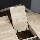 Стол круглый раскладной Цент, 1000(1300)х1000х750, Дуб крафт серый - фото 24558242