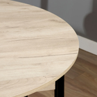 Стол круглый раскладной Цент, 1000(1300)х1000х750, Дуб крафт серый - фото 24558246