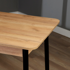 Стол раскладной кухонный Лион 2, 1100(1400)х700х750, Дуб крафт золото - фото 24558273