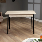 Стол раскладной кухонный Лион 2, 1100(1400)х700х750, Дуб крафт серый - фото 24558279