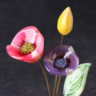 Сувенир "Букетик", 3 цветка, селенит - Фото 3