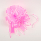Бант-шар №5 "Перламутровая полоска", цвет розовый - Фото 1