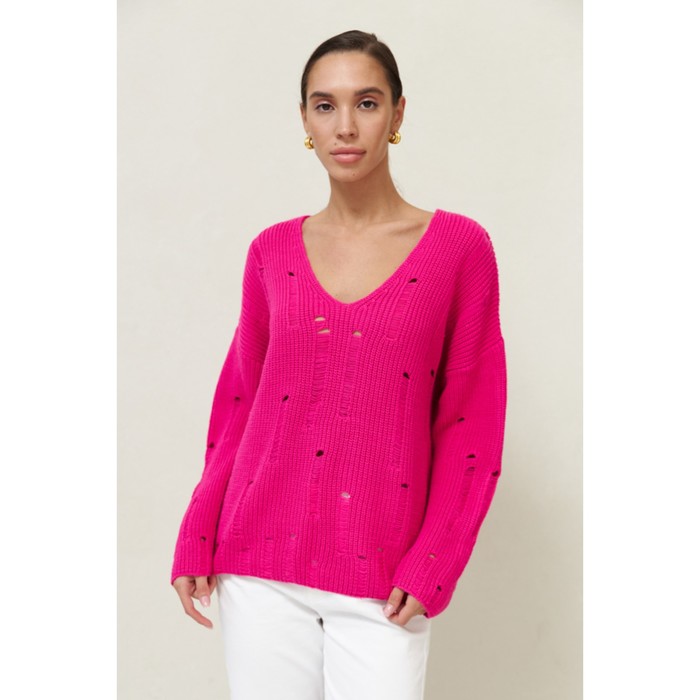 Пуловер женский Eliseeva Olesya, размер L, цвет розовый - Фото 1