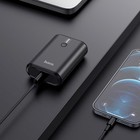 Внешний портативный аккумулятор Hoco Q3, 10000 мАч, 1 USB, 1 Type-C, 3 А,быстрая зарядка, с дисплеем,чёрный - Фото 4