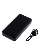 Внешний аккумулятор Hoco J100А, 20000 мАч, 2 USB, 2 А, дисплей, чёрный - фото 51726991