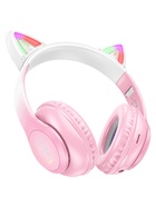 Наушники беспроводные, полноразмерные, с ушками кошки, Hoco W42, Bluetooth 5.0, с шумоподавлением, с микрофоном, 400 мАч, розовые - Фото 5