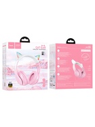 Наушники беспроводные, полноразмерные, с ушками кошки, Hoco W42, Bluetooth 5.0, с шумоподавлением, с микрофоном, 400 мАч, розовые - Фото 6