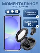 Наушники беспроводные Hoco EQ3, TWS, вакуумные, Bluetooth 5.3, 40/300 мАч, шумоподавление, чёрные - Фото 2