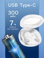 Наушники беспроводные Hoco EQ3, TWS, вакуумные, Bluetooth 5.3, 40/300 мАч, шумоподавление, белые - Фото 3