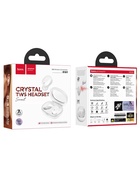 Наушники беспроводные Hoco EQ3, TWS, вакуумные, Bluetooth 5.3, 40/300 мАч, шумоподавление, белые - Фото 8