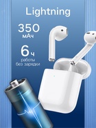 Наушники беспроводные Hoco EW41, TWS, вкладыши, Bluetooth 5.3, 35/350 мАч, белые - Фото 3