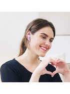 Наушники беспроводные Hoco EW39, TWS, вакуумные, Bluetooth 5.3, 30/300 мАч, шумоподавление, фиолетовые - Фото 7
