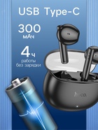 Наушники беспроводные Hoco EW38, TWS, вкладыши, Bluetooth 5.3, 30/300 мАч, шумоподавление, чёрные 9881955 - фото 15306052