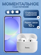 Наушники беспроводные Hoco EW34, TWS, вкладыши, Bluetooth 5.3, 30/250 мАч, белые - Фото 2