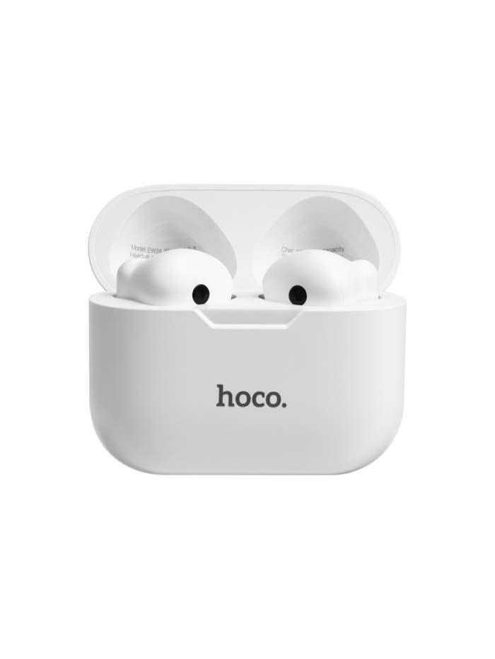 Наушники беспроводные Hoco EW34, TWS, вкладыши, Bluetooth 5.3, 30/250 мАч, белые - фото 51734410 Наушники беспроводные Hoco EW34, TWS, вкладыши, Bluetooth 5.3, 30/250 мАч, белые - фото 51734410