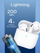 Наушники беспроводные Hoco EW03, TWS, вкладыши, Bluetooth 5.1, 30/200 мАч, белые - Фото 3