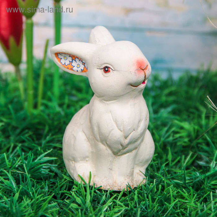 Сувенир керамика "Белый кролик" МИКС 7,5х5,5х4,5 см - Фото 1