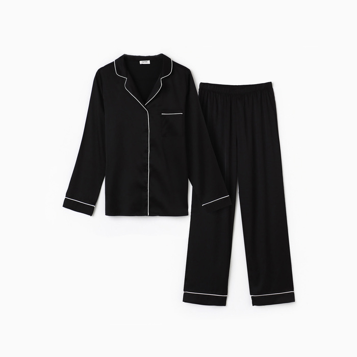 Пижама женская: рубашка, брюки, KAFTAN Black series, размер 44-46