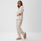 Пижама женская (рубашка, брюки) KAFTAN Spring, размер 40-42 - Фото 4