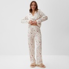 Пижама женская (рубашка, брюки) KAFTAN Spring, размер 40-42 - Фото 3