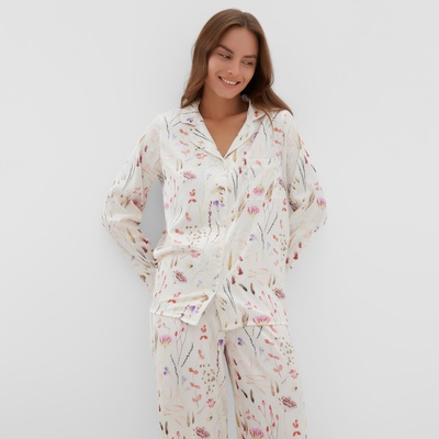 Пижама женская (рубашка, брюки) KAFTAN Spring, размер 52-54