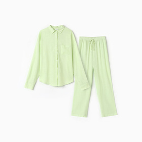 Пижама женская (рубашка и брюки) KAFTAN Lime series р. 44-46