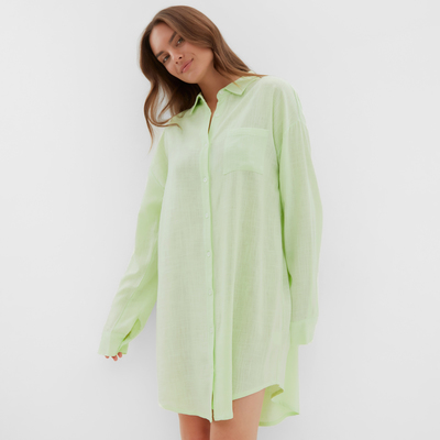 Сорочка ночная женская KAFTAN Lime series, размер 48-50, зелёная