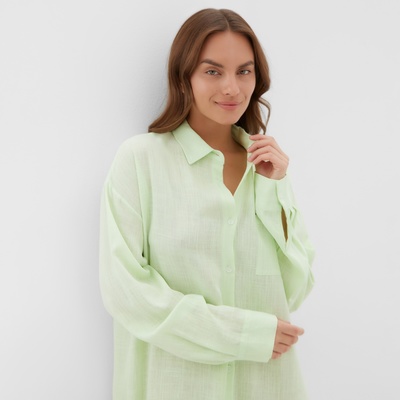 Сорочка женская KAFTAN Lime series, размер 48-50, зелёная