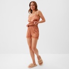 Пижама женская (майка и шорты) KAFTAN Terracotta р. 48-50 - фото 807893622