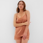 Пижама женская (майка и шорты) KAFTAN Terracotta р. 52-54 - фото 807893628