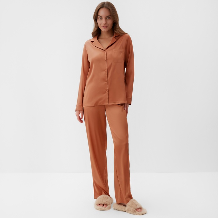

Пижама женская (рубашка и брюки) KAFTAN Terracotta р. 44-46