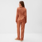 Пижама женская (рубашка и брюки) KAFTAN Terracotta р. 52-54 9909986 - фото 12603989