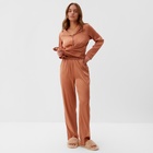 Пижама женская (рубашка и брюки) KAFTAN Terracotta р. 52-54 9909986 - фото 12603987