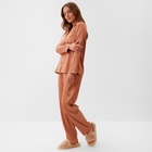 Пижама женская (рубашка и брюки) KAFTAN Terracotta р. 52-54 9909986 - фото 12603988