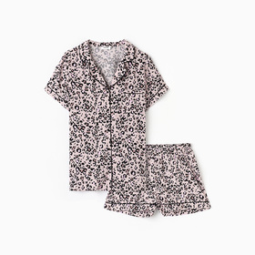 Пижама женская (рубашка и шорты) KAFTAN Leo р. 40-42, розовый