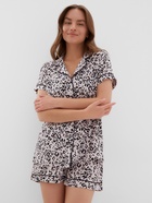 Пижама женская (рубашка, шорты) KAFTAN Leo, размер 44-46, розовая - Фото 9