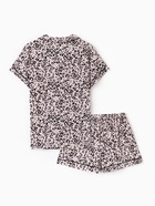 Пижама женская (рубашка, шорты) KAFTAN Leo, размер 48-50, розовая 9909997