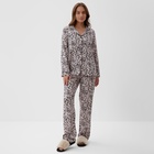 Пижама женская (рубашка, брюки) KAFTAN Leo, размер 40-42, розовая 9910003 - фото 12604044