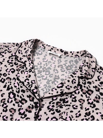 Пижама женская (рубашка, брюки) KAFTAN Leo, размер 52-54, розовая