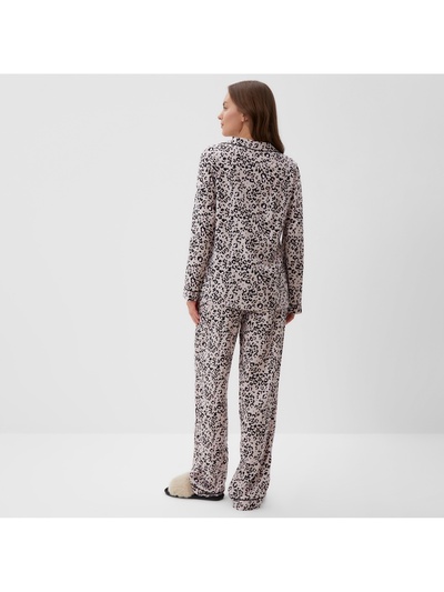 Пижама женская (рубашка, брюки) KAFTAN Leo, размер 52-54, розовая