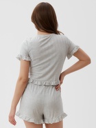 Пижама женская (футболка, шорты) KAFTAN Gray, размер 40-42 - фото 23574895