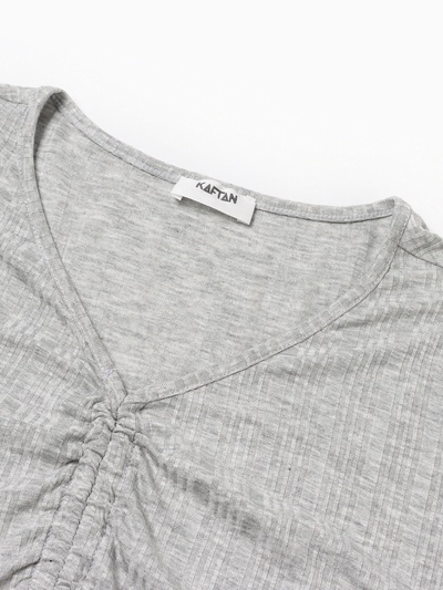 Пижама женская (футболка, шорты) KAFTAN Gray, размер 44-46