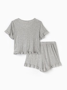 Пижама женская (футболка, шорты) KAFTAN Gray, размер 48-50 9910009