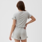 Пижама женская (футболка и шорты) KAFTAN Gray р. 52-54 9910010 - фото 12604074