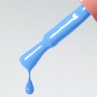 Гель лак для ногтей, однотонный, трехфазный, 10 мл, LED/UV, голубой (254) - Фото 7