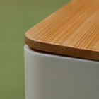 УЦЕНКА Органайзер для хранения «MIRROR», с зеркалом, 4 секции, 15×15×5 см, цвет коричневый/белый - Фото 8