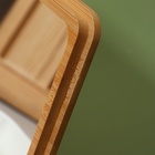 УЦЕНКА Органайзер для хранения «MIRROR», с зеркалом, 4 секции, 18×13×5 см, коричневый/белый - Фото 12